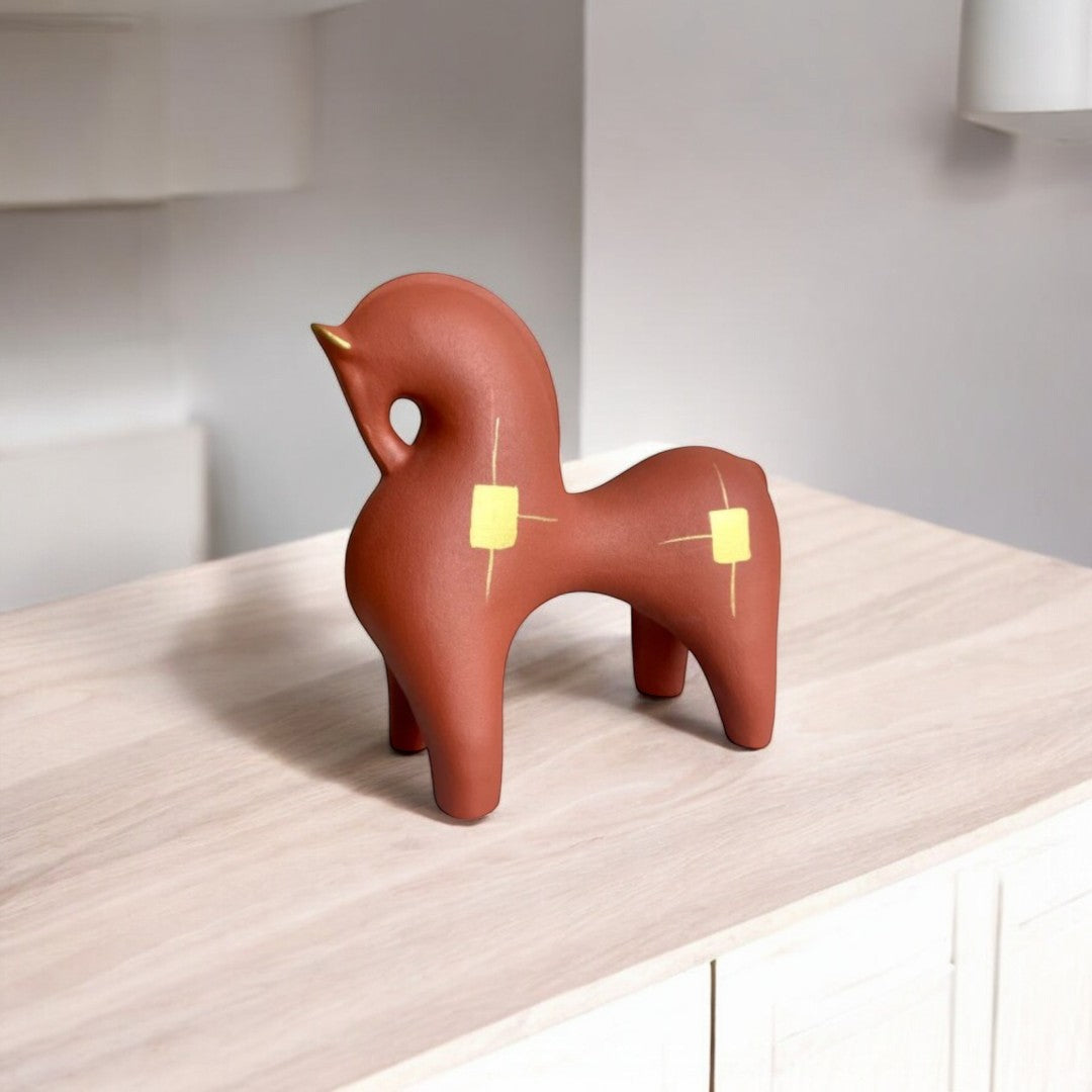 Minimalist Nordic Horse Sculpture