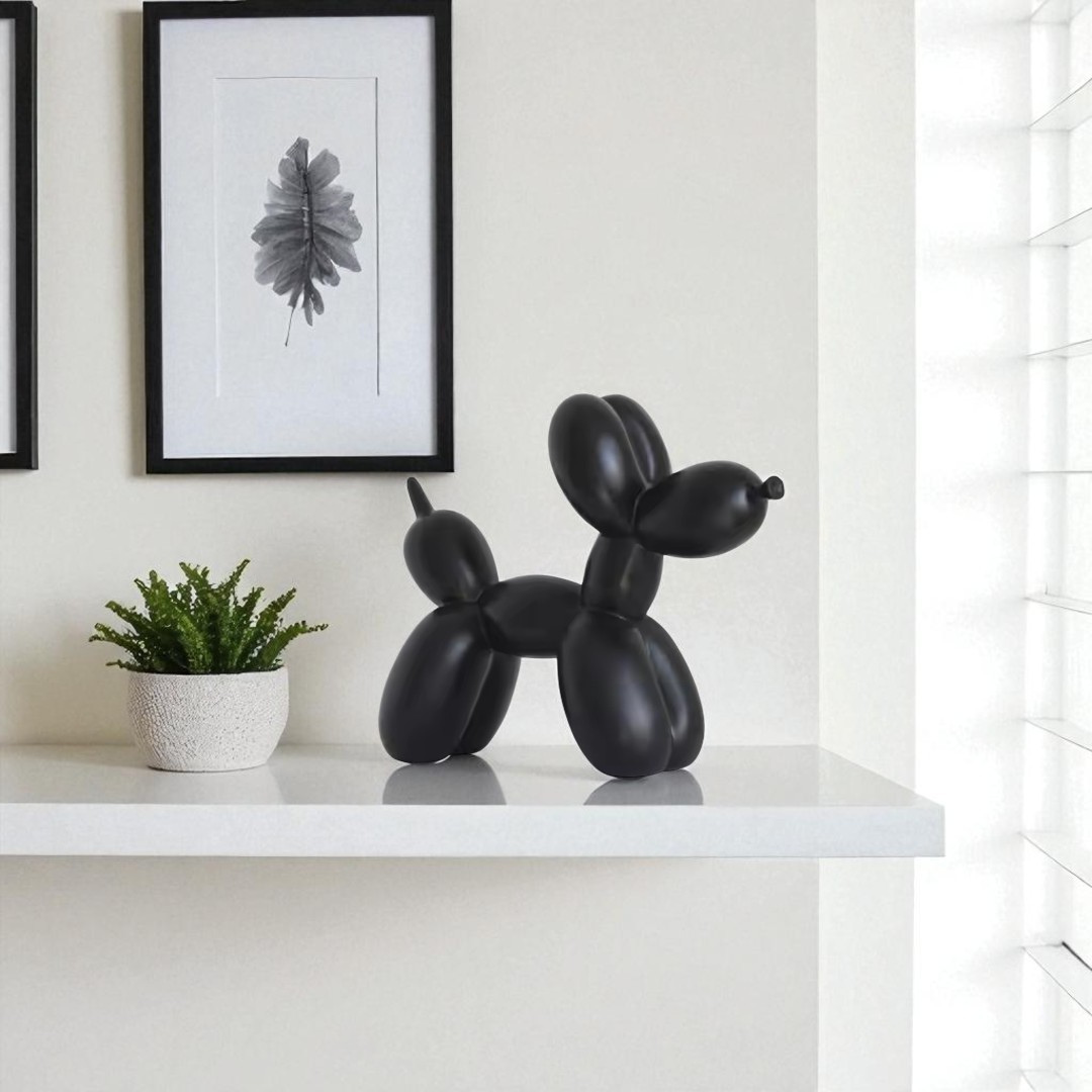 Balloon Dog Figurine (Black)