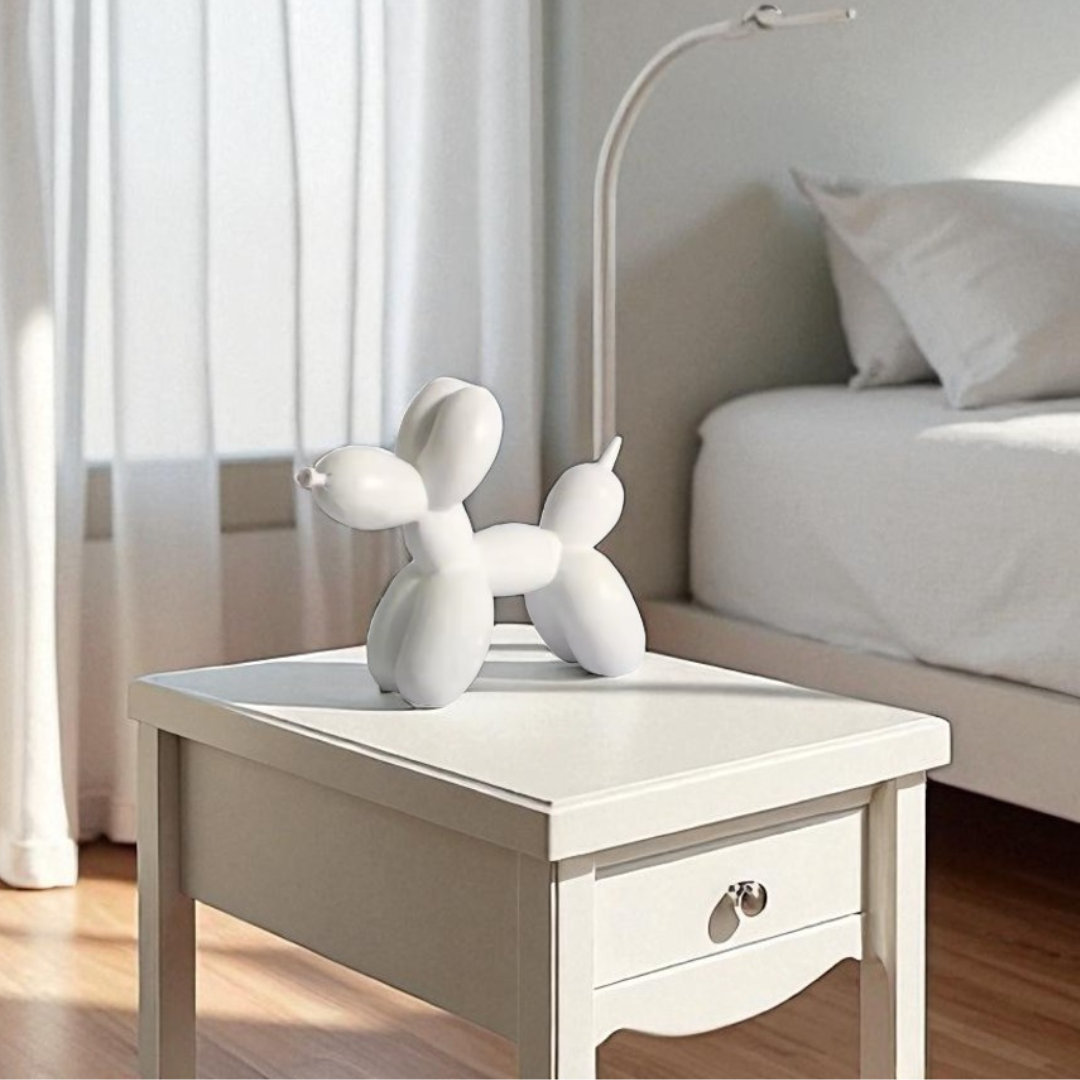 Balloon Dog Figurine (White)