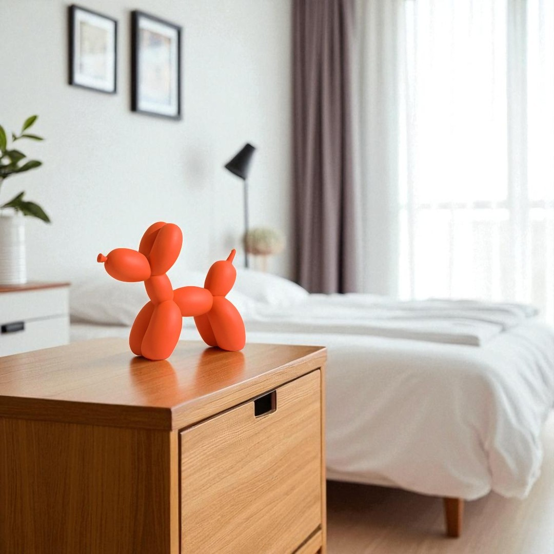 Balloon Dog Figurine (Orange)