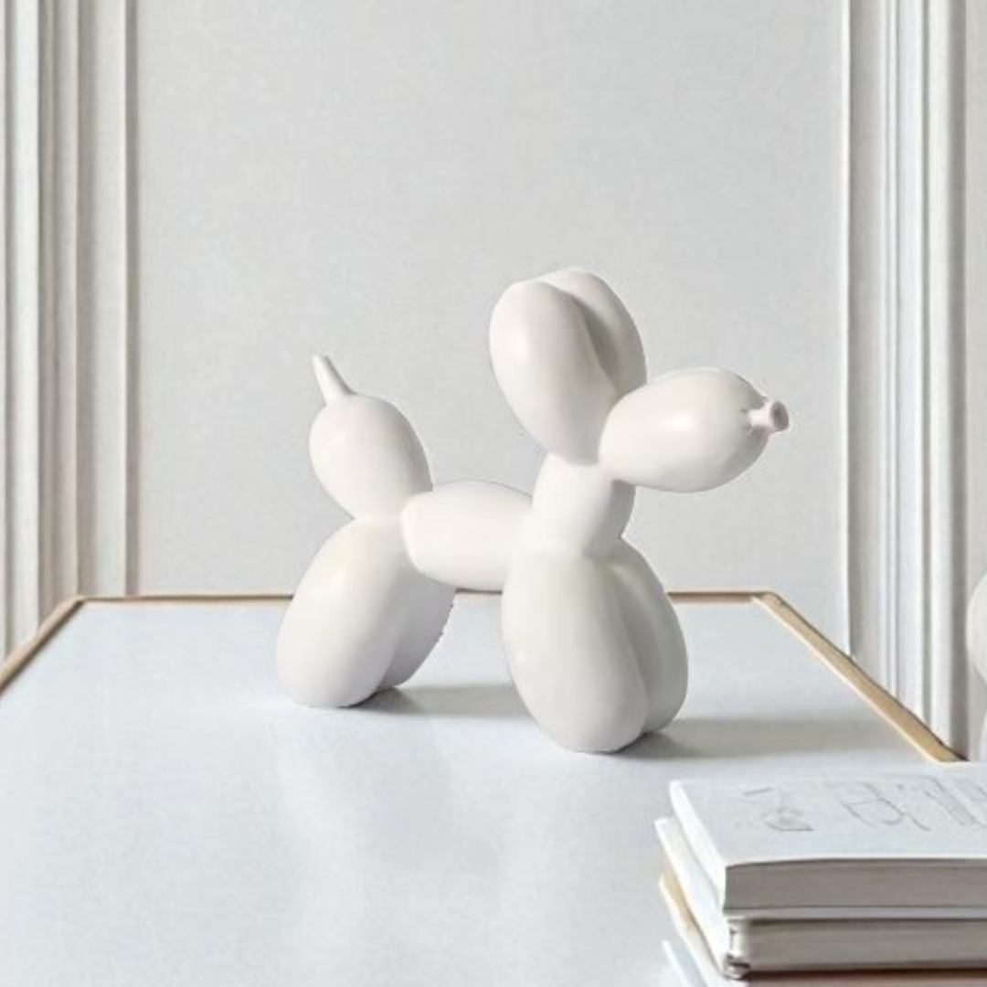 Balloon Dog Figurine (White)