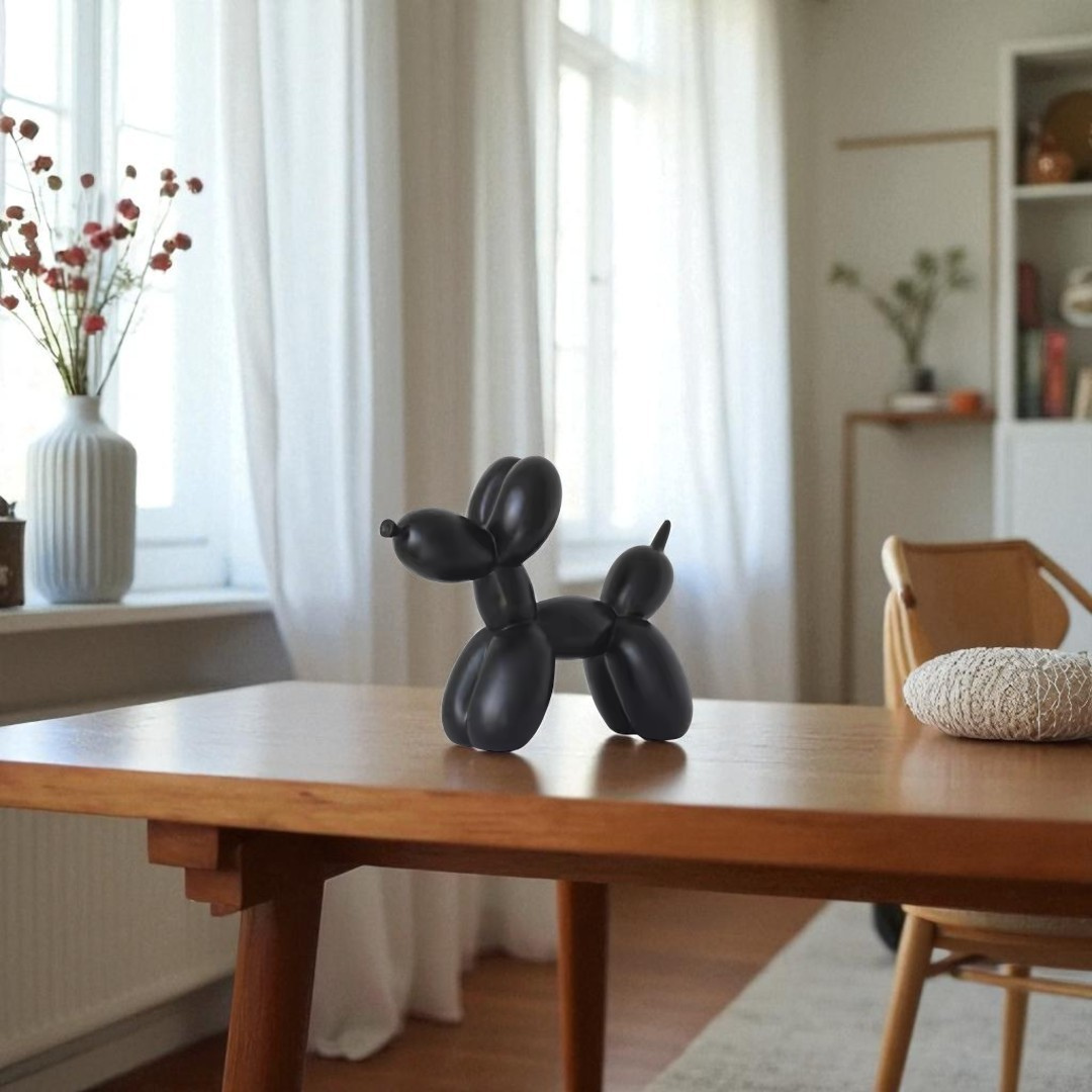 Balloon Dog Figurine (Black)