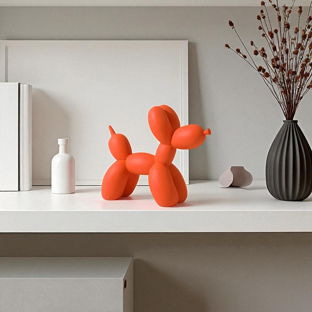 Balloon Dog Figurine (Orange)