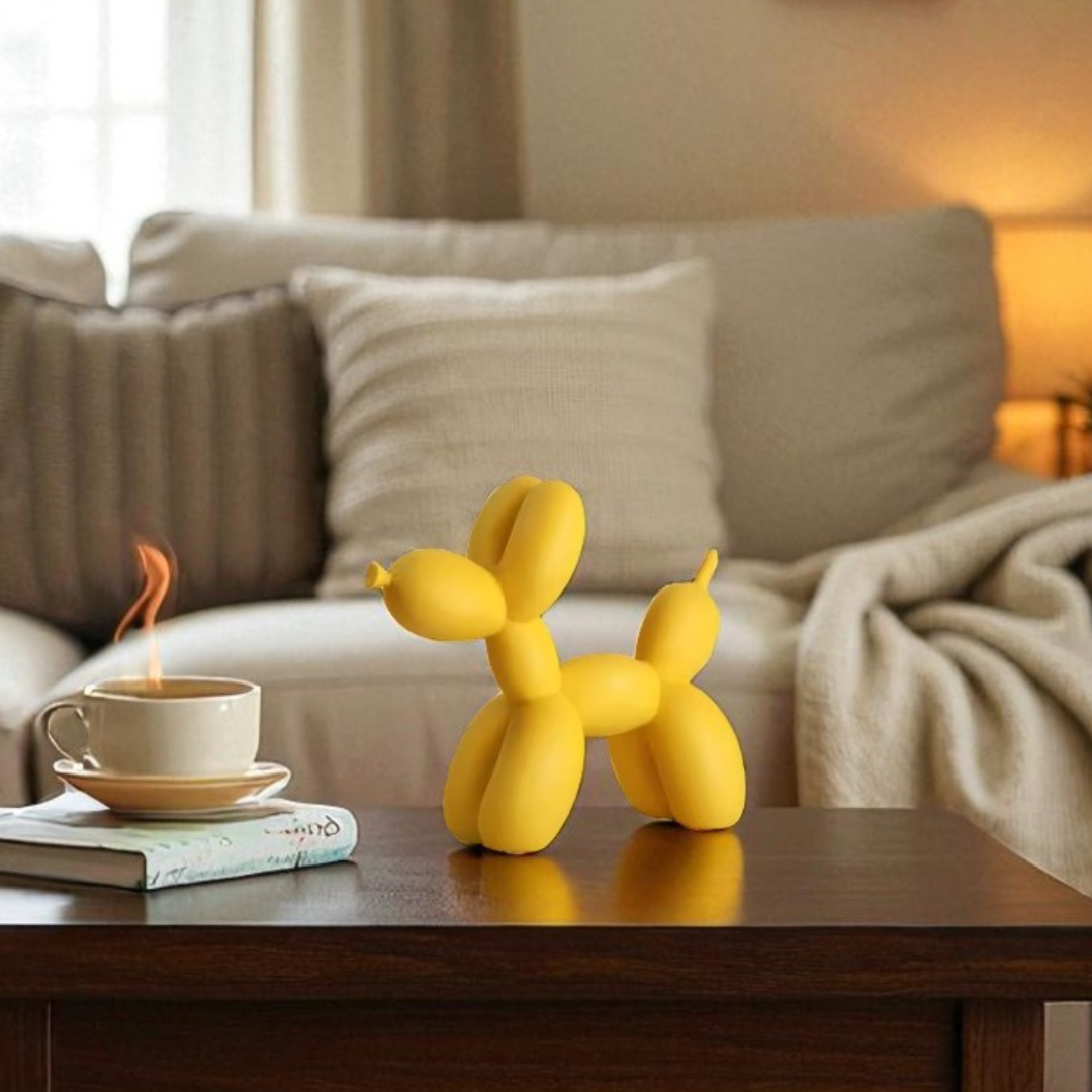 Balloon Dog Figurine (Yellow)