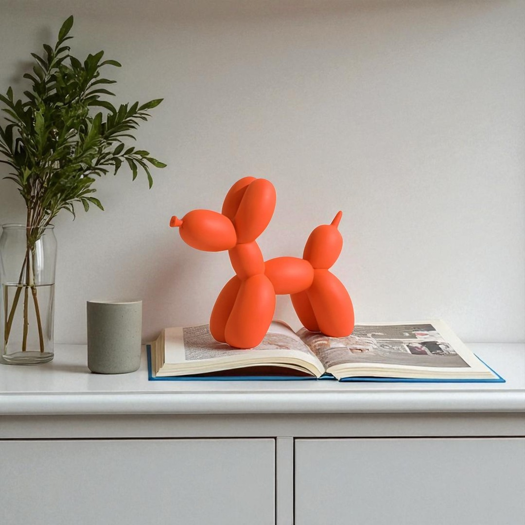 Balloon Dog Figurine (Orange)