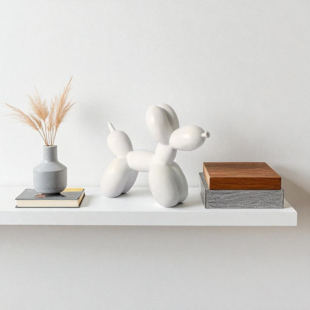 Balloon Dog Figurine (White)