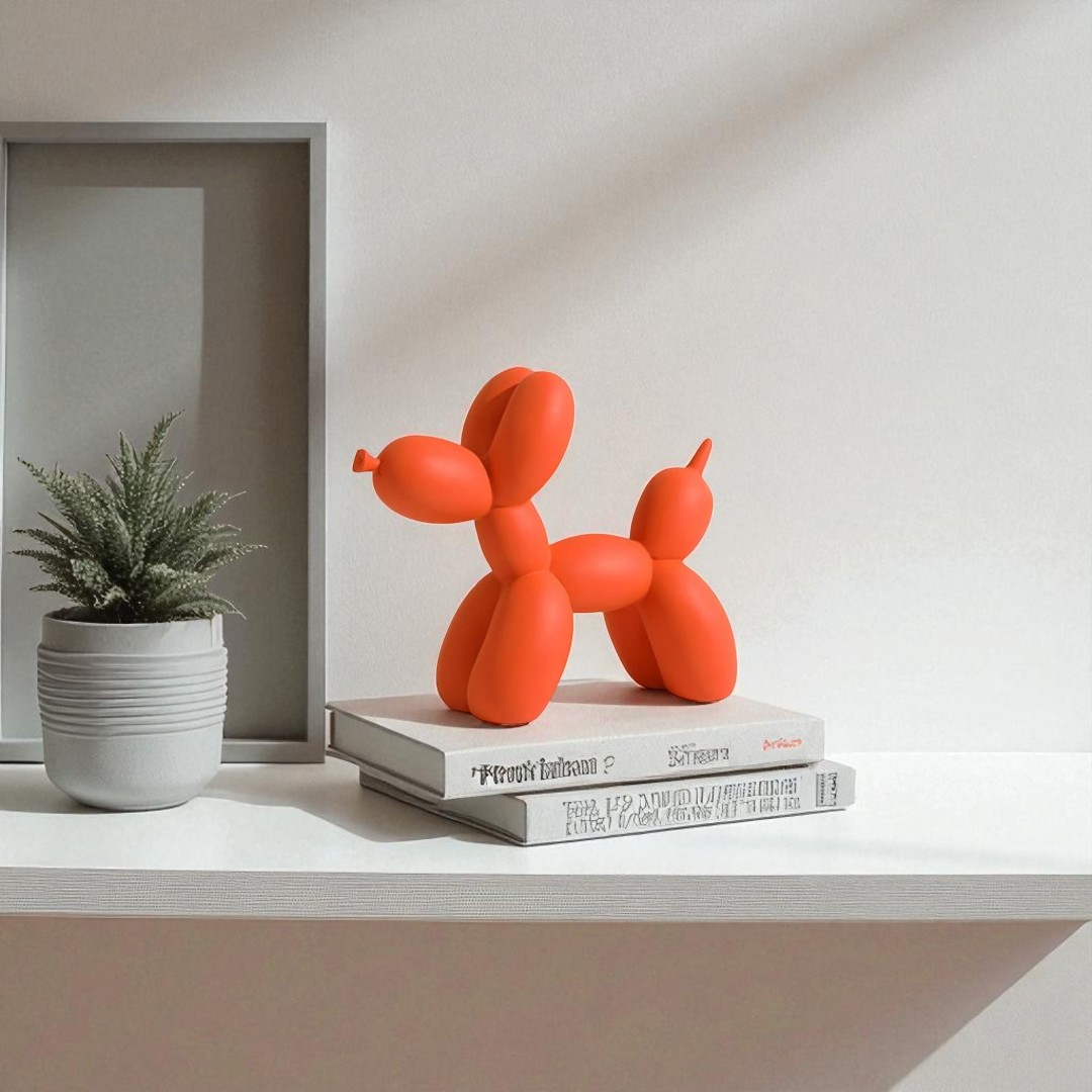 Balloon Dog Figurine (Orange)