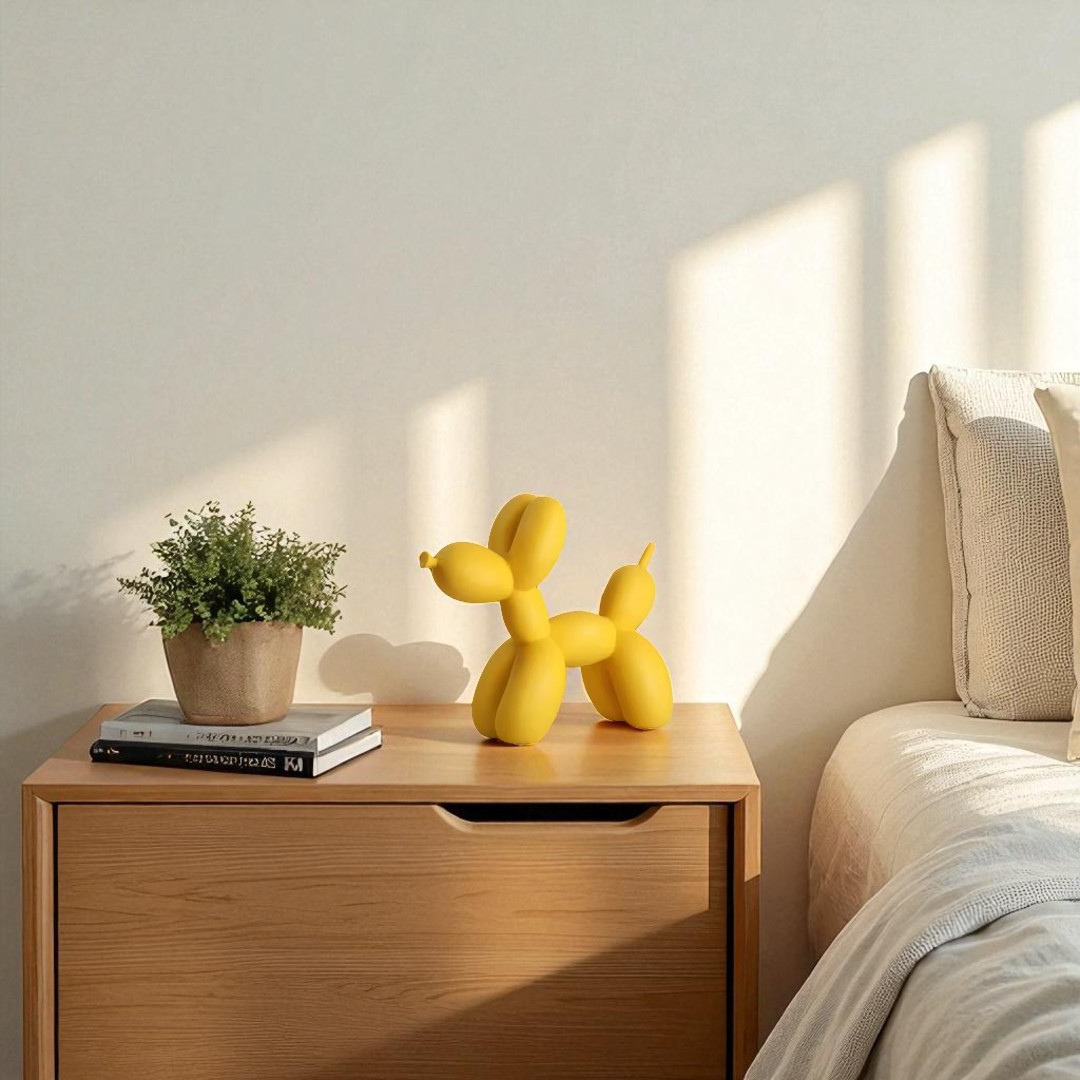 Balloon Dog Figurine (Yellow)