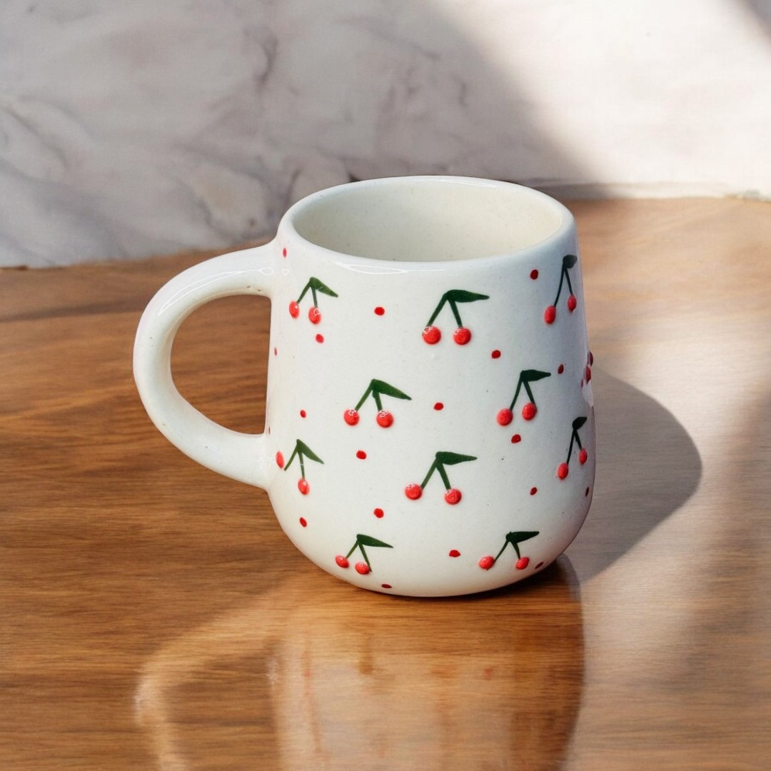 Cherry Textured Mug