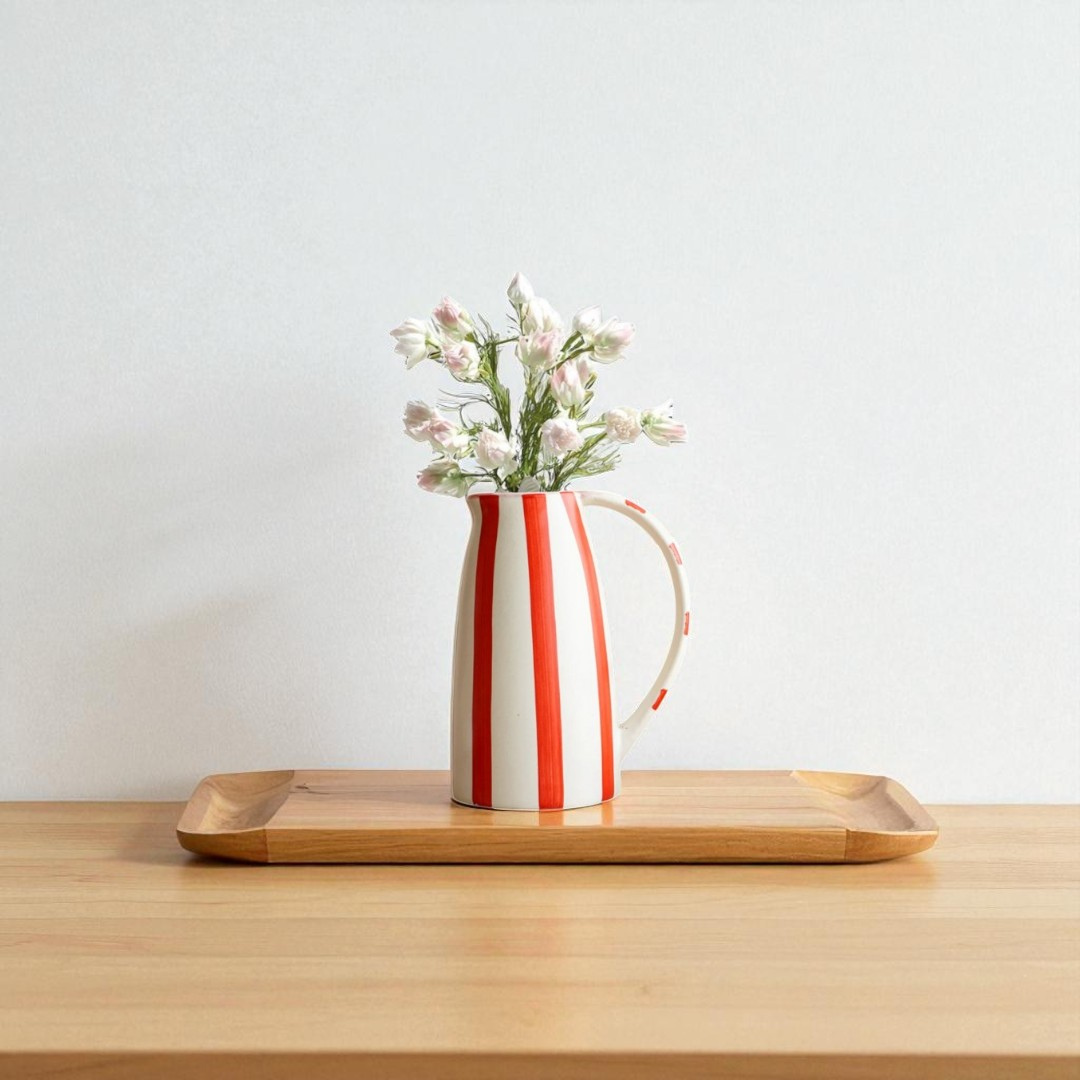 Handmade Modern Pitcher Vase - Tall