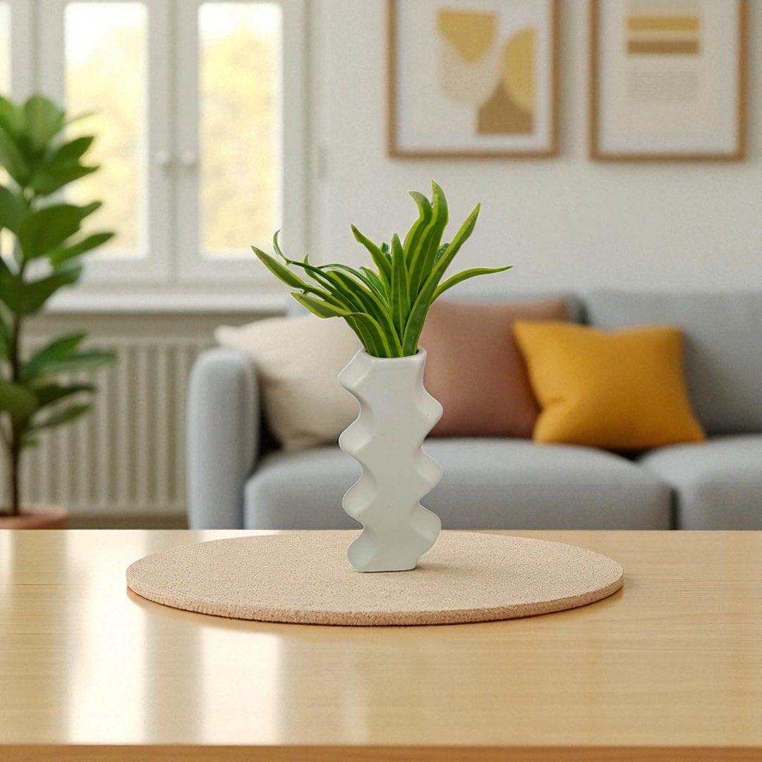 Waveform Ceramic Vase