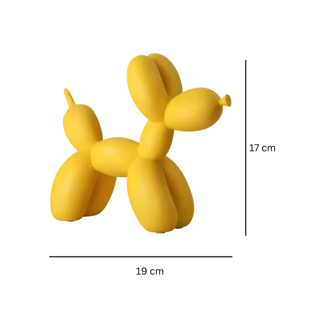 Balloon Dog Figurine (Yellow)