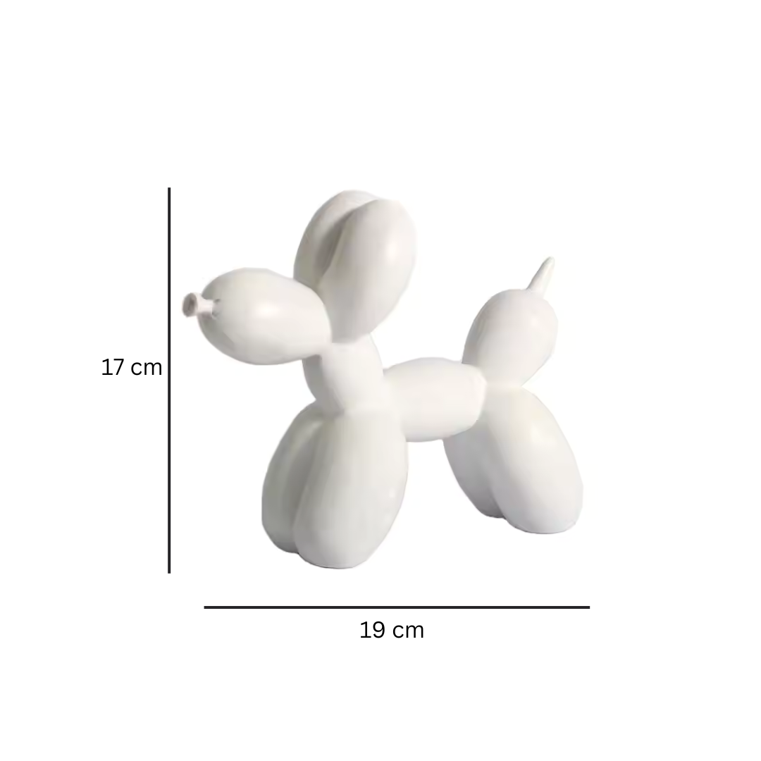 Balloon Dog Figurine (White)