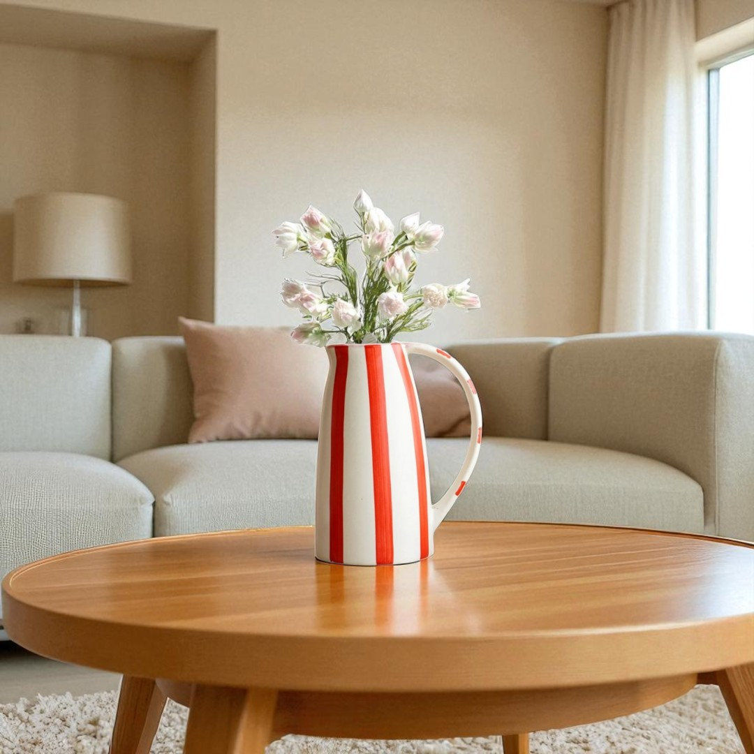 Handmade Modern Pitcher Vase - Tall