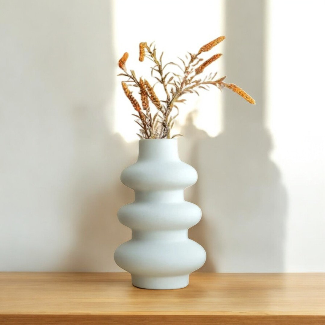 Ripple Vase - White