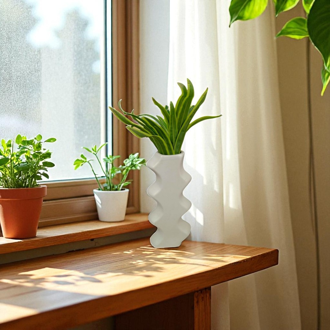 Waveform Ceramic Vase