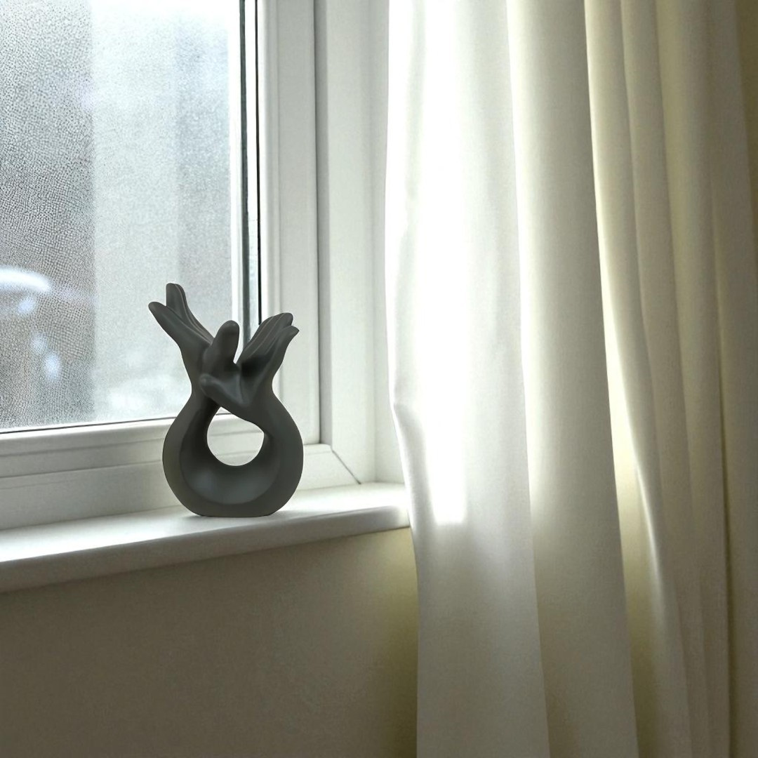 Hand Sculpture Decor - Black