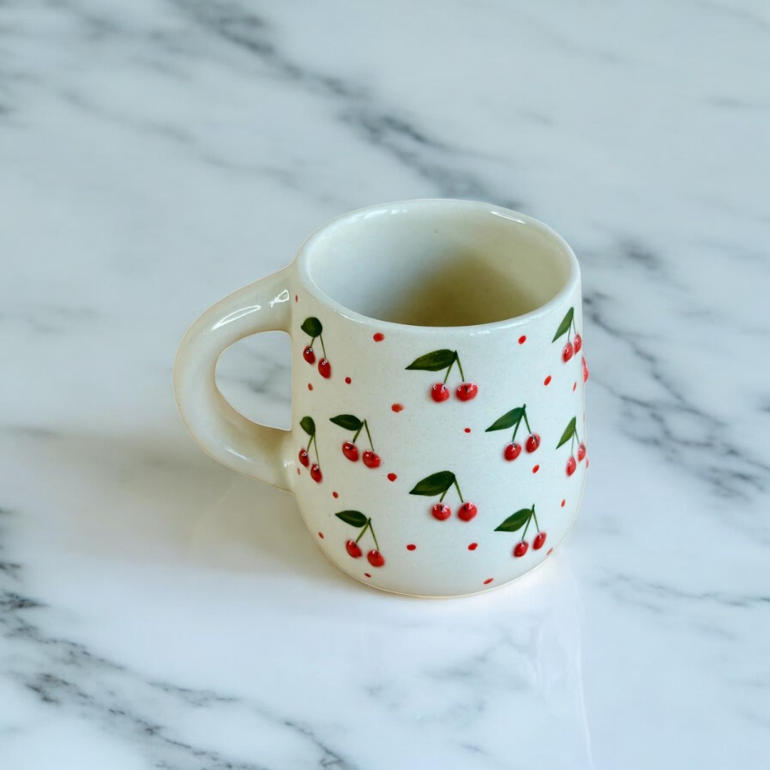 Cherry Textured Mug