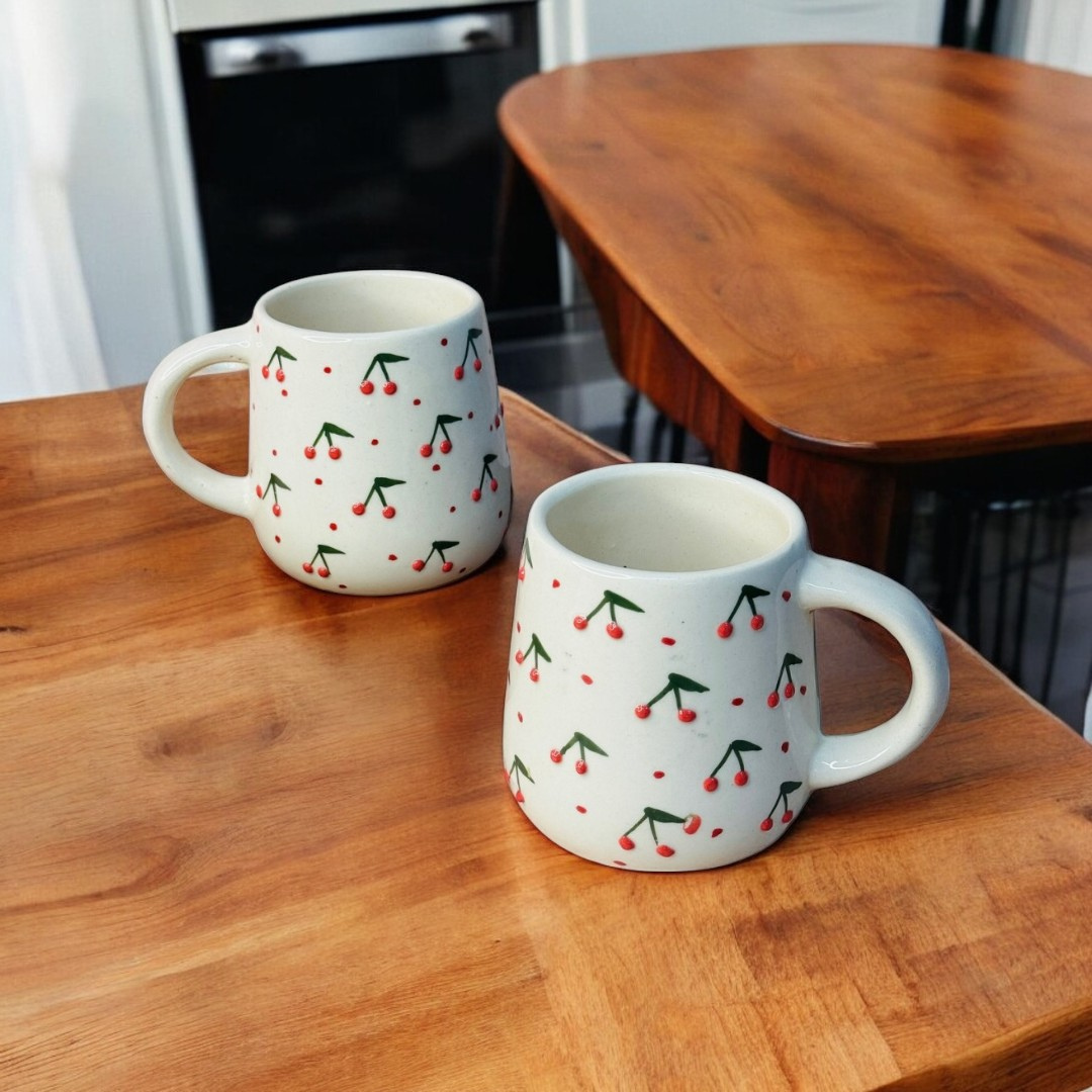 Cherry Textured Mug