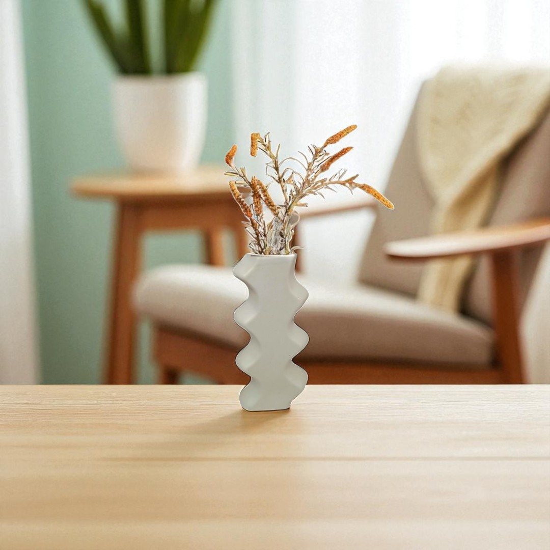 Waveform Ceramic Vase