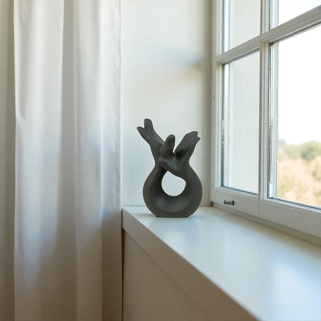 Hand Sculpture Decor - Black