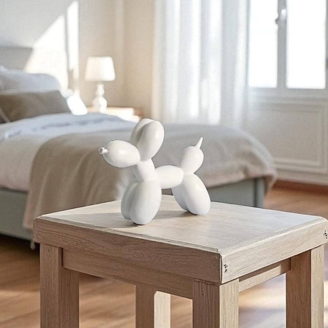 Balloon Dog Figurine (White)