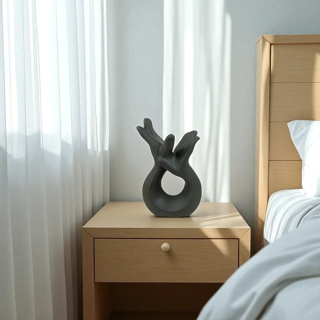 Hand Sculpture Decor - Black