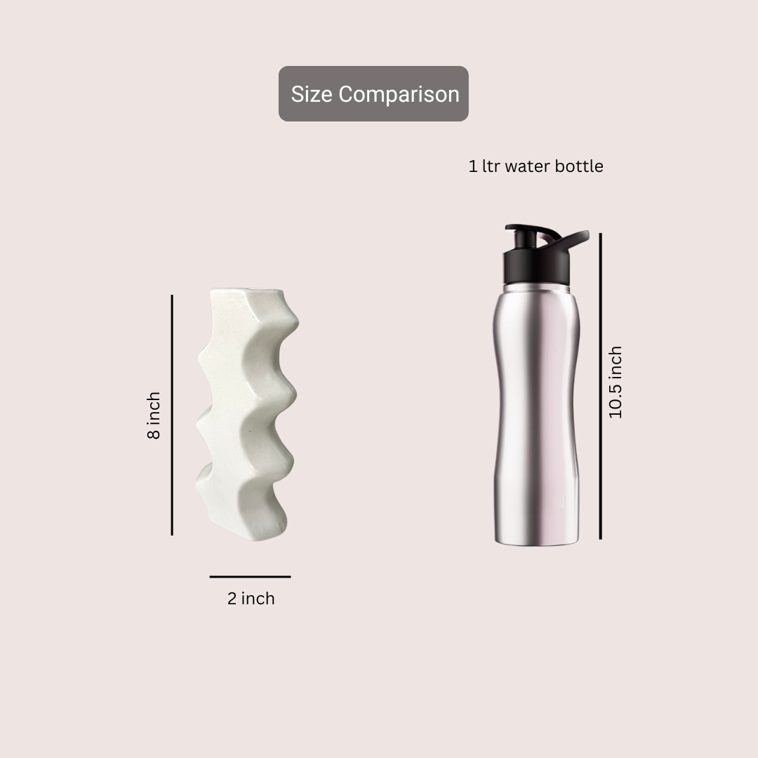 Waveform Ceramic Vase