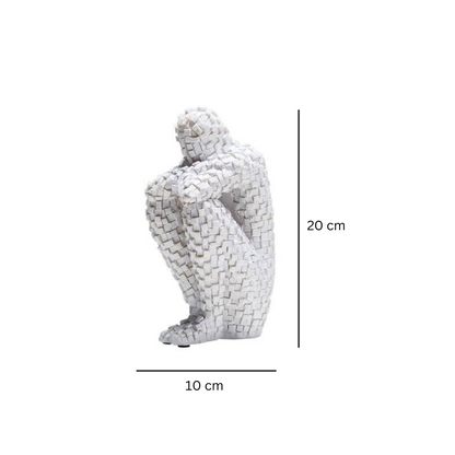 Weave Thinker Sculpture (White)