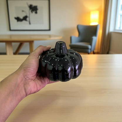 Pumpkin-Shaped Ceramic Vase - Set of 2
