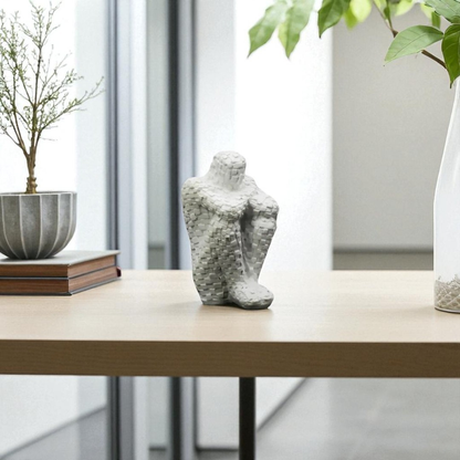 Weave Thinker Sculpture (White)