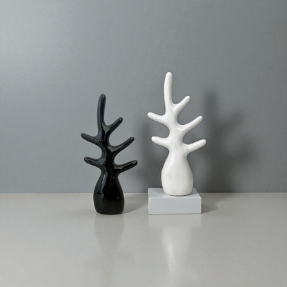 Modern Abstract Tree Branch Sculpture - Set of 2