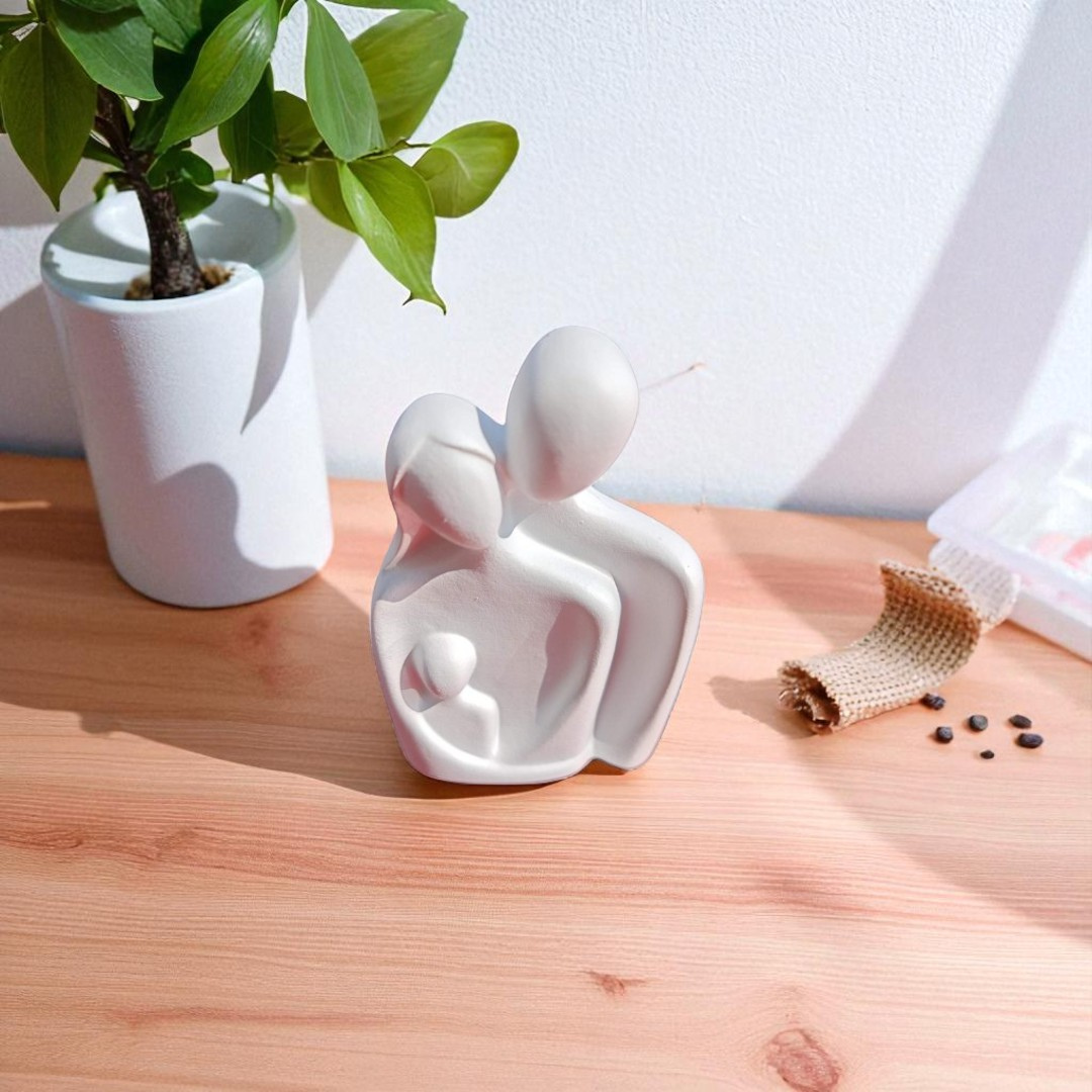 Minimalist Family of Three Sculpture