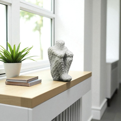Weave Thinker Sculpture (White)