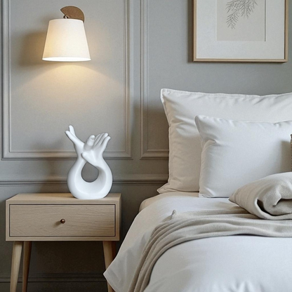 Hand Sculpture Decor - White