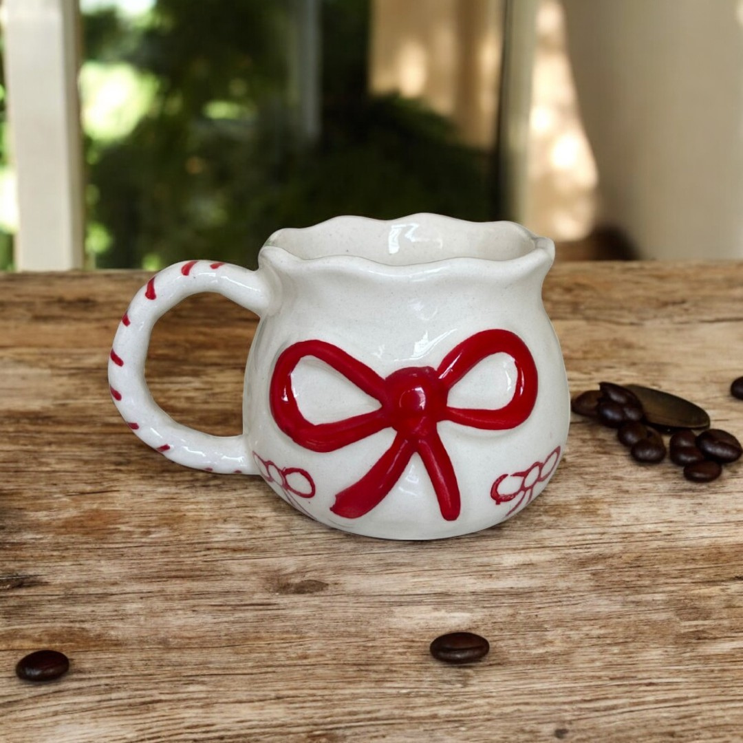 Cute Bow Coffee Mug - Set of 2