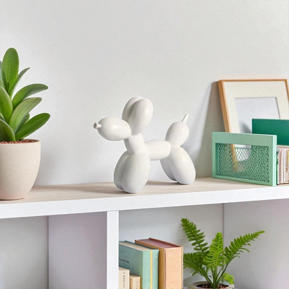 Balloon Dog Figurine (White)
