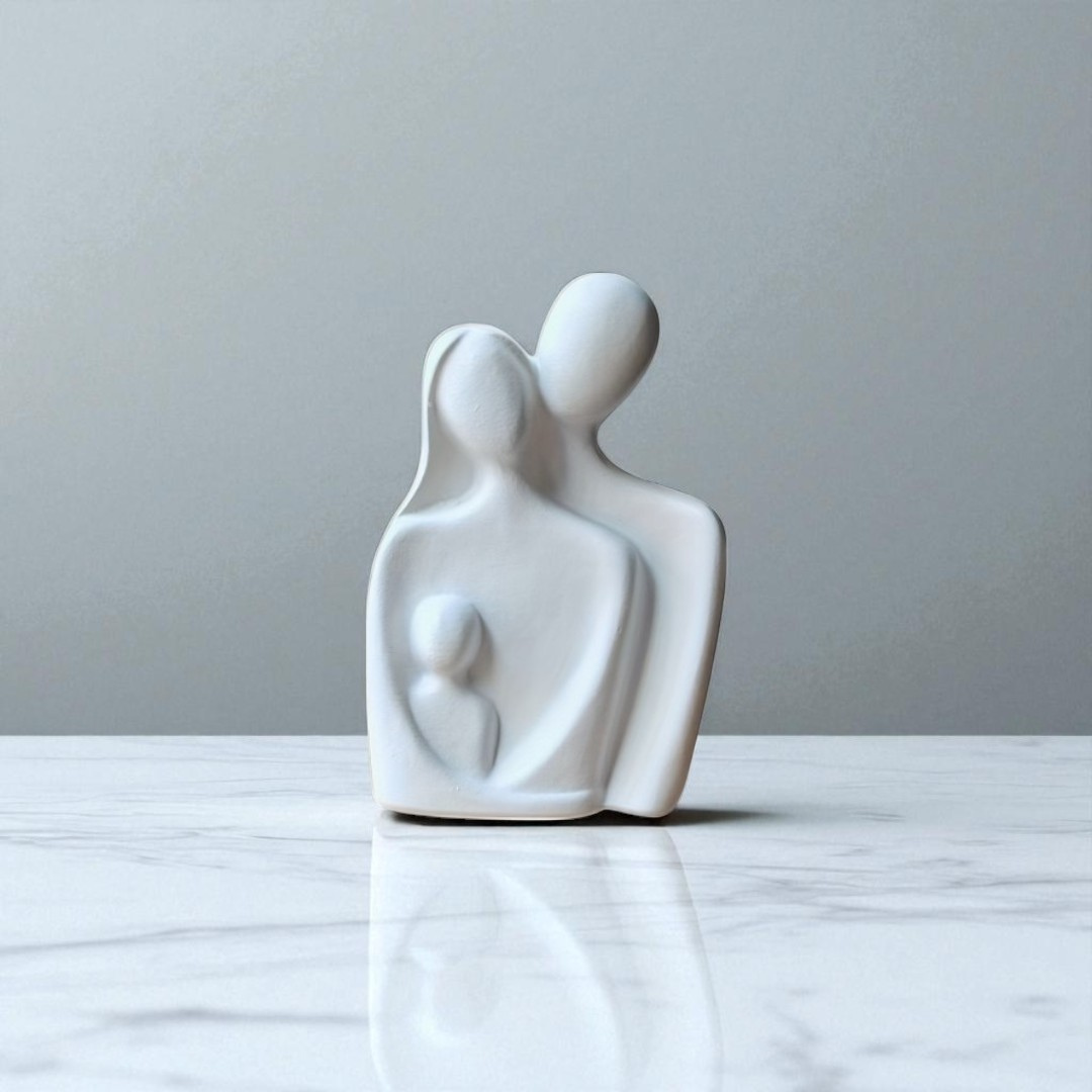 Minimalist Family of Three Sculpture