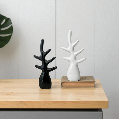 Modern Abstract Tree Branch Sculpture - Set of 2