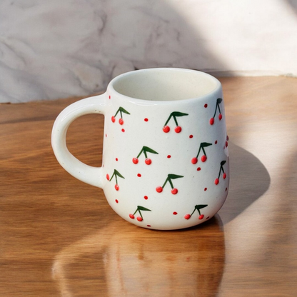 3D Cherry Printed Mug