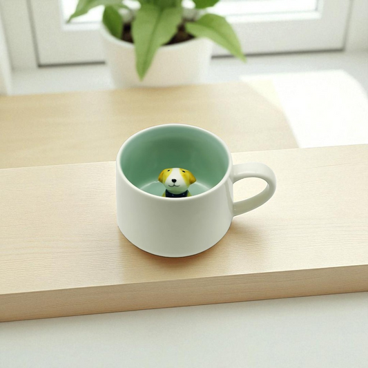 Peek-a-Pup Ceramic Mug