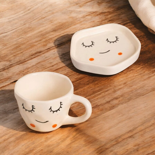 Smiley Face Cup & Saucer