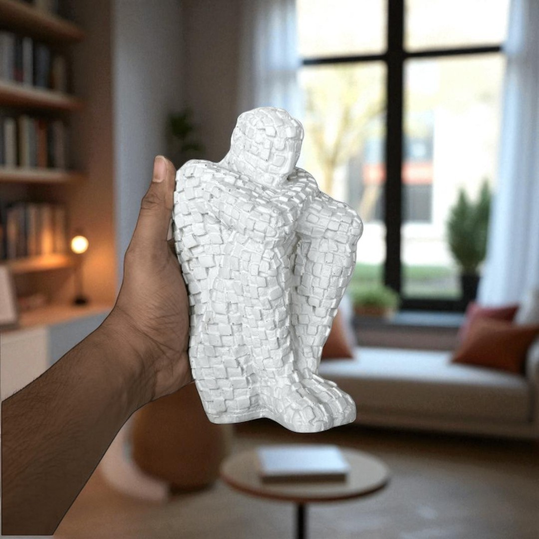 Weave Thinker Sculpture - Set of 2