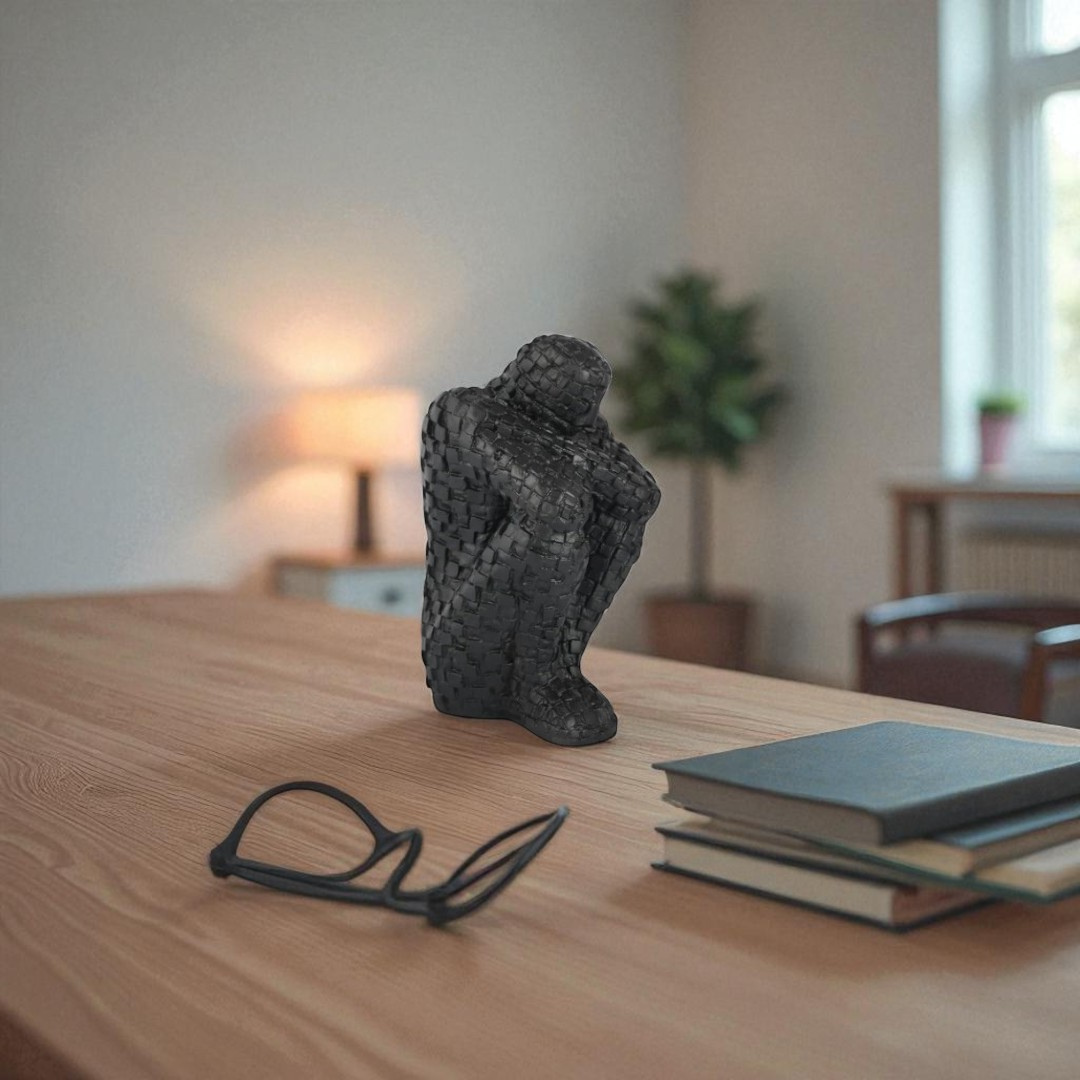 Weave Thinker Sculpture - Set of 2