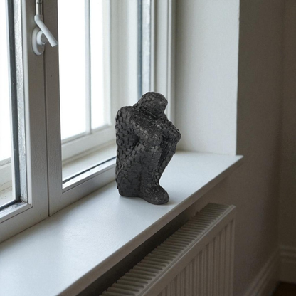 Weave Thinker Sculpture (Black)