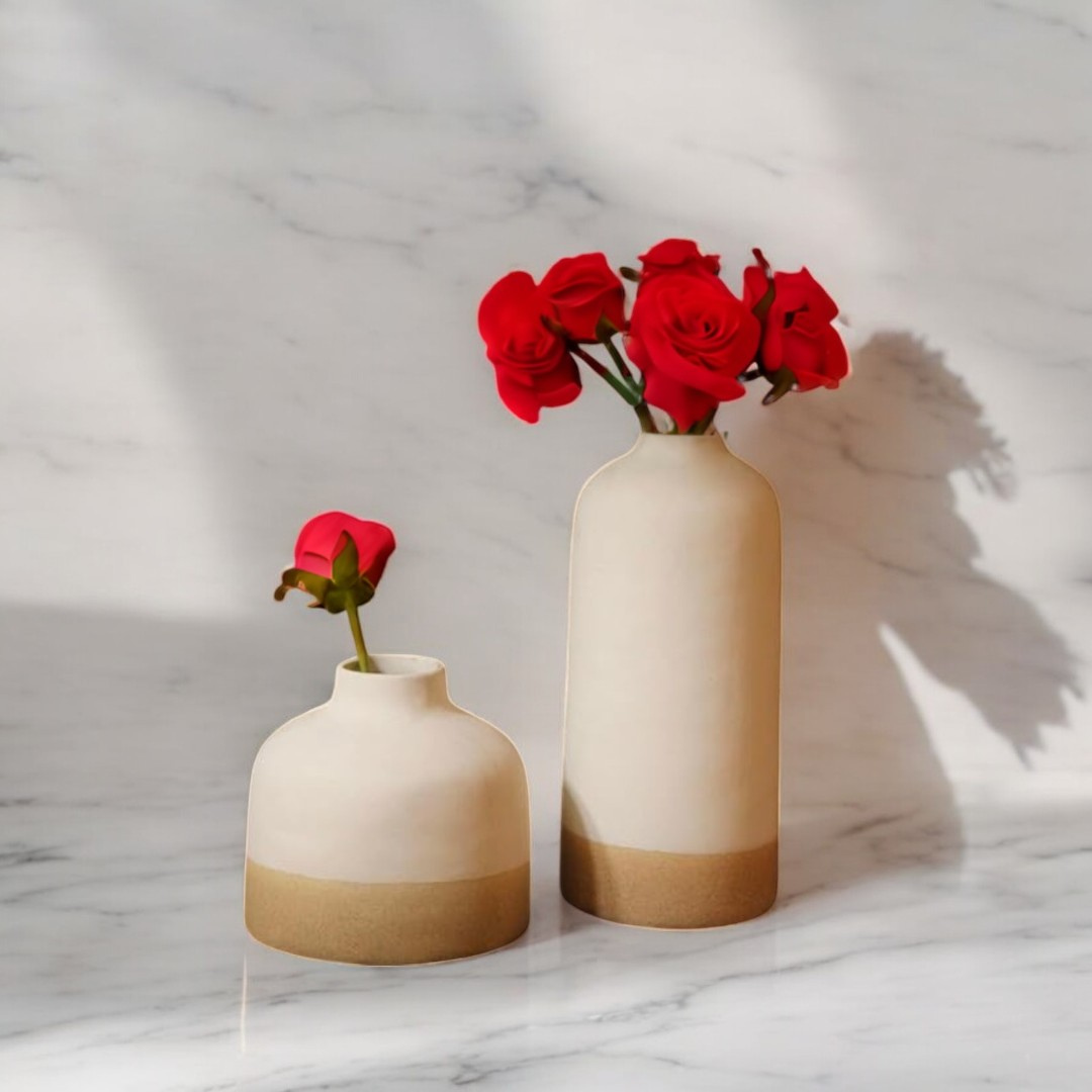 Dual Shade Vase Set