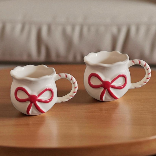 Cute Bow Coffee Mug - Set of 2
