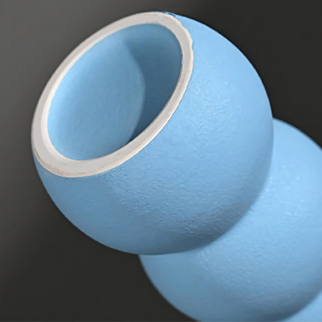 Bubble Ceramic Vase - Matte Blue