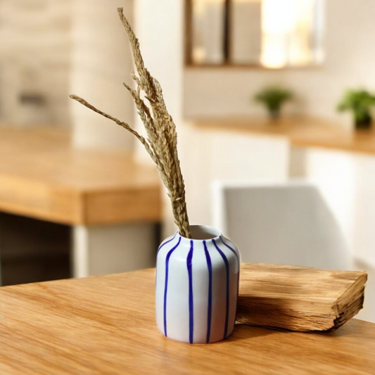 Striped Elegance Vase