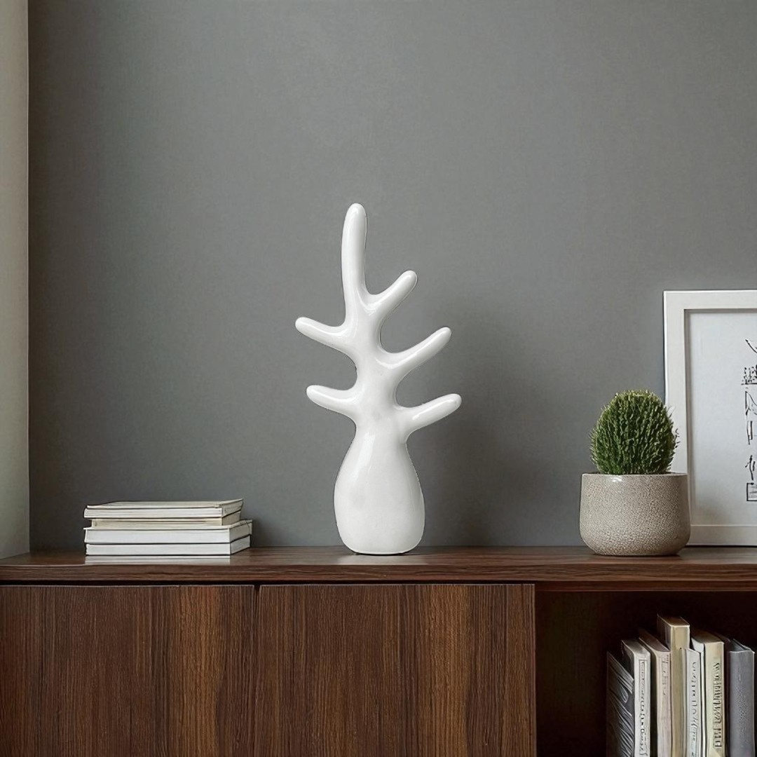 Modern Abstract Tree Branch Sculpture - Set of 2
